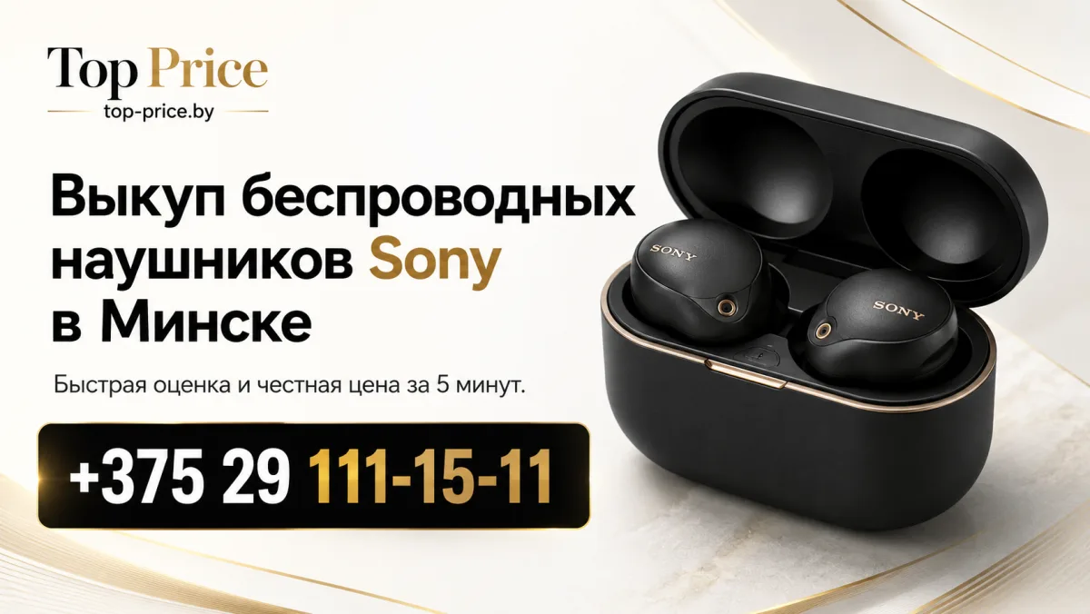Выкуп беспроводных наушников Sony в Минске